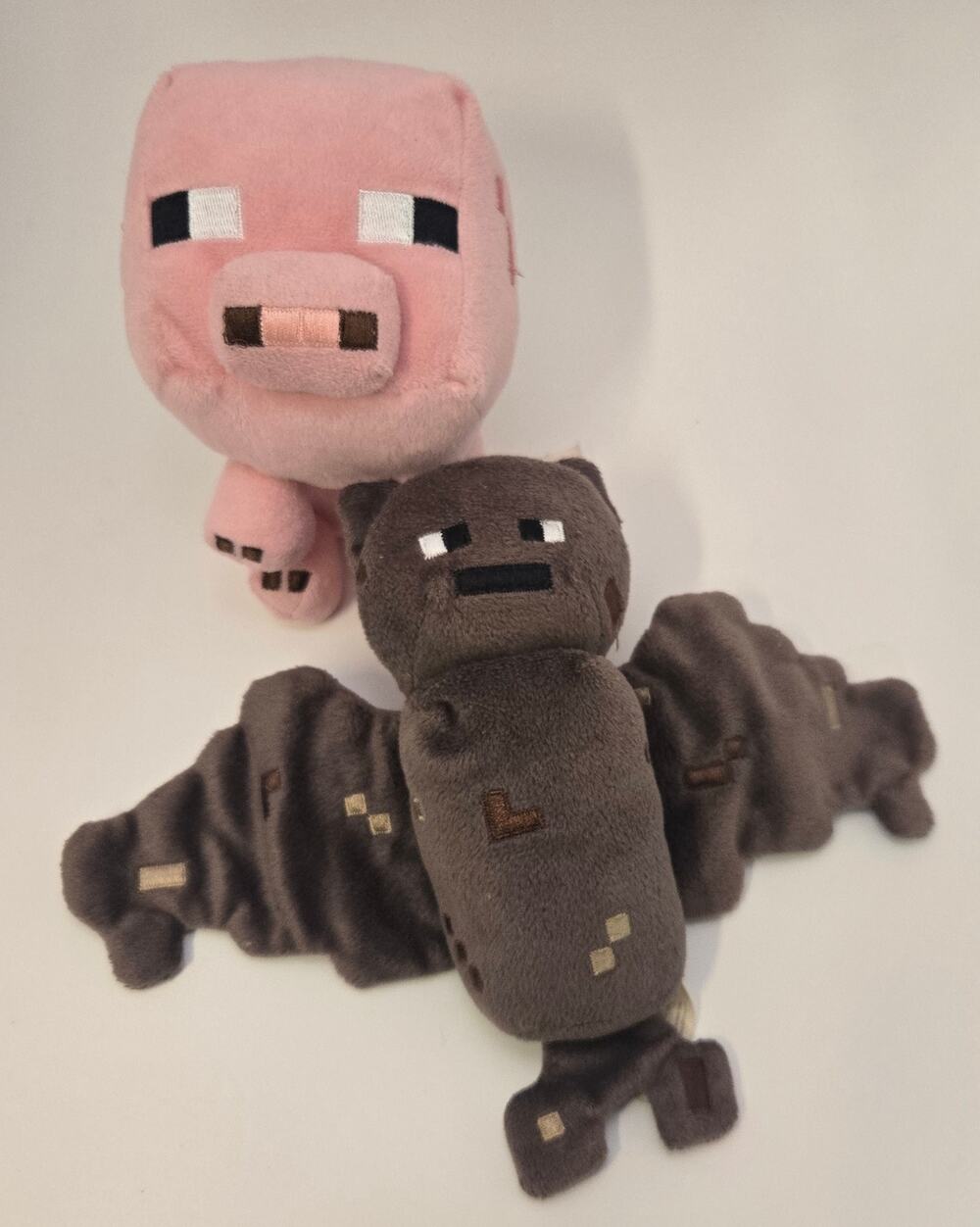 Minecraft Plush Characters Bat and Pig Doll Bean Bag Stuffed Toy Figure Mojang
